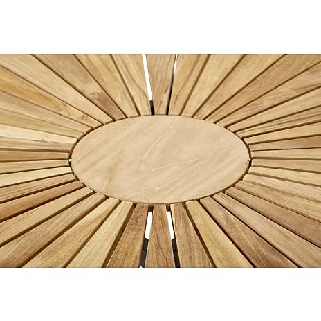 Andre Mærker Kerteminde Teak Bord Ø110cm, Antracit Stel Med 4 Mood Stole - Billede 2