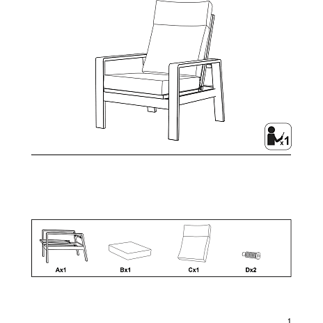 Andre Mærker Palamos Positionsloungestol - Aluminium/Polyester - Grå - Billede 6