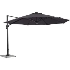 Andre Mærker Panama Hængeparasol Ø3M Med Granitfod - Sort/grå