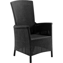 Keter Vermont Havestol Med Justerbar Ryg - Sort