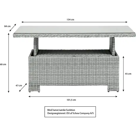Vila Vinga Bord 134x84 Cm - Sand - Billede 5