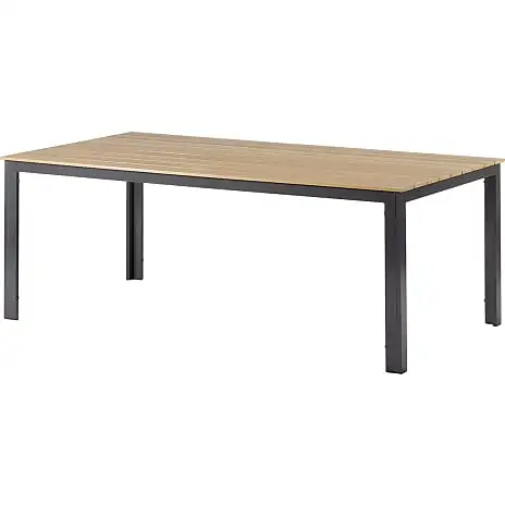 Andre Mærker Carlton Teak-look Havesæt Med 6 Wells Stole - Sort - Billede 2