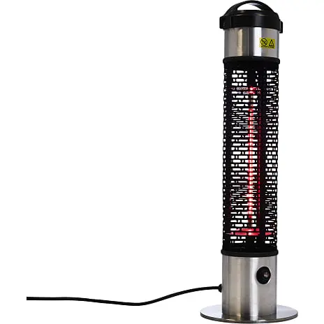 Hortus Terrassevarmer Under Bord 1200W - Sølv - Billede 3