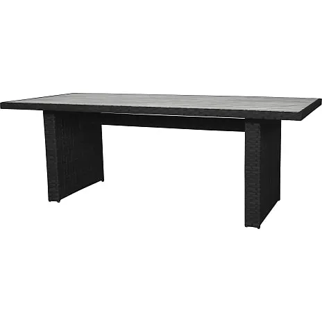 Vila Tjørn Havemøbelsæt Med 6 Høje Stole - Sort - Billede 7