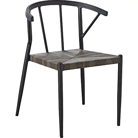 Andre Mærker Kerteminde Teak Bord Ø150, Antracit Stel Med 6 Capri Stole - Billede 2