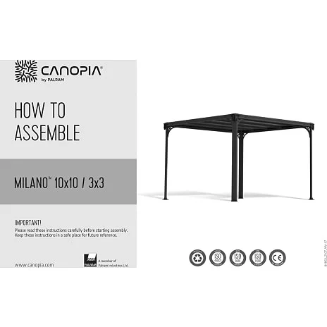 CANOPIA By PALRAM Pavillon Palram Canopia Milano 3000 - Billede 6