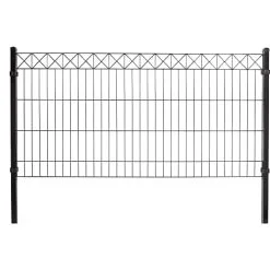 HORTUS Panelhegn Med Dekorations "X" 100 X 200 Cm - Sort