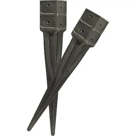 HORTUS Stolpespyd Plast 7,1 X 7,1 Cm, L: 75 Cm - Sort