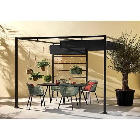 Andre Mærker Bali Pergola - Antracit Ramme Med Sort Cover - Billede 2