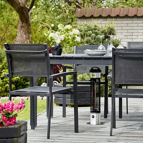 Hortus Terrassevarmer Under Bord 1200W - Sølv - Billede 2