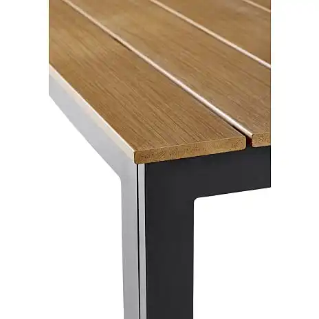 Andre Mærker Carlton Havesæt 205x90 Cm Med 6 York Stole - Teak/sort - Billede 3