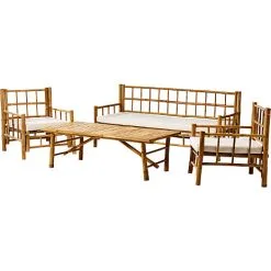 Andre Mærker Lizzano Bambus Loungesæt - Natur