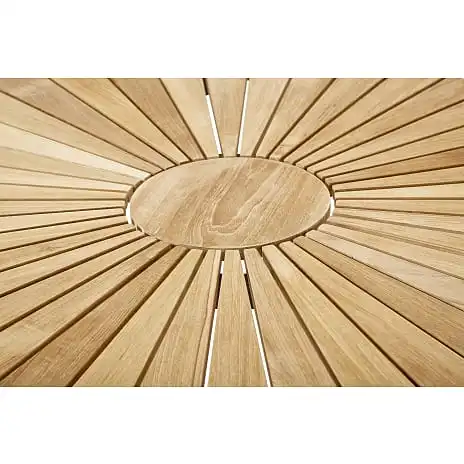 Kerteminde Teak 90x180 Cm Havebord, Antracit Stel - Billede 3