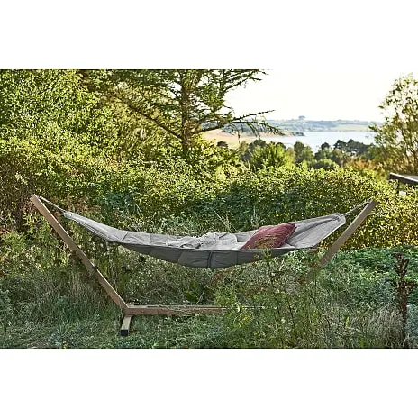 Andre Mærker Palermo Hængekøje - Teak/lys Grå - Billede 8