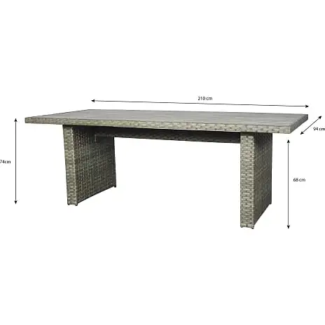 Vila Orust Havebord 210 Cm - Grå - Billede 5