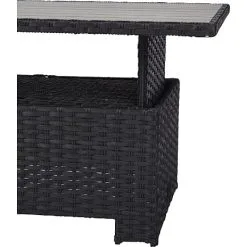 Vila Tjørn Havebord Med Hæve/sænkefunktion 134 Cm - Sort