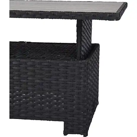 Vila Tjørn Havebord Med Hæve/sænkefunktion 134 Cm - Sort