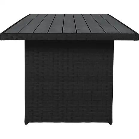 Vila Tjørn Havemøbelsæt Med 6 Høje Stole - Sort - Billede 10