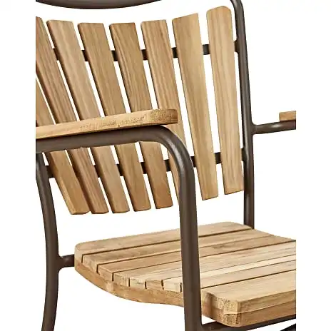 Kerteminde Teak Havestol - Mocca Stel - Billede 2