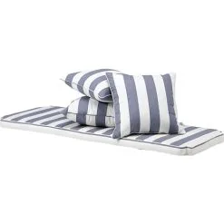 Rosenborg Classic Bænk Hyndesæt - Grå/hvide Striber