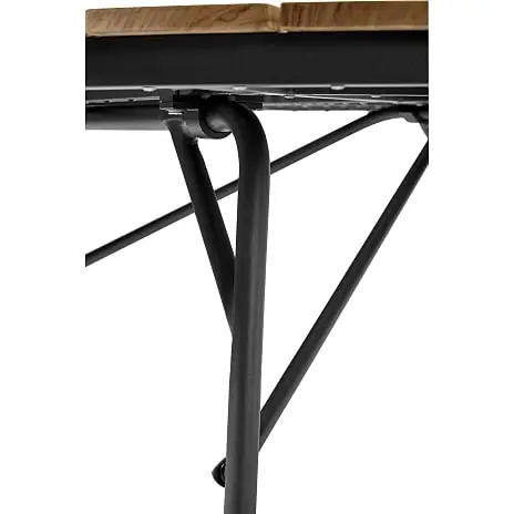 Andre Mærker Kerteminde Teak Ø130 Cm, Antracit Stel Med 6 Mood Teak Stole - Billede 6