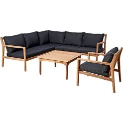 Lugo Loungesæt Inkl Bord Og 1 Stol