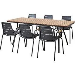 Andre Mærker Austin Havebord Med 6 Austin Stole