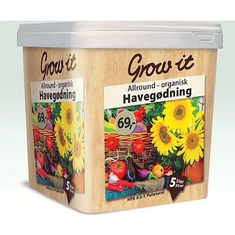 Grow It Havegødning Organisk 5 Liter