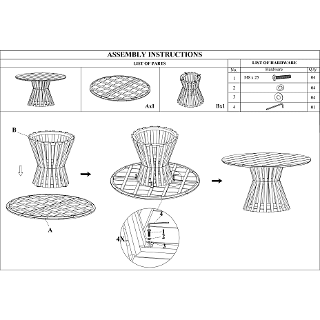 Andre Mærker Ystad Havebord Med 6 Las Palmas Havestole - Billede 8