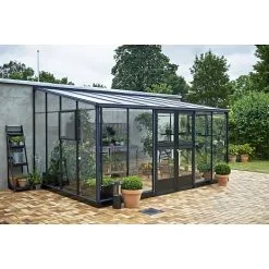 Juliana Veranda Vægdrivhus - Antracit