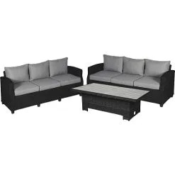 Vila Tjørn Loungesæt Med 2 Stk. Sofaer Og Hæve/sænkebord