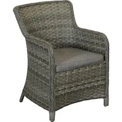 Vila Orust Havestol Med Lav Ryg - Grå