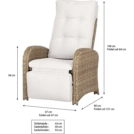 Andre Mærker Cambridge Havestol - Lysebrun - Billede 11