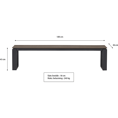 Andre Mærker Melville Havebænk - Douglas - Billede 2