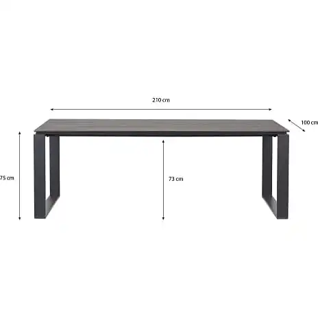 Andre Mærker Melville Bord-bænkesæt I Nonwood 210x100 Cm - Sort - Billede 5