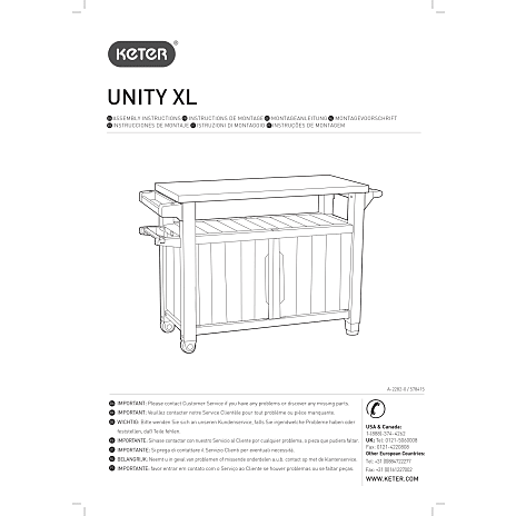 Keter San Antonio Grillbord XL - Billede 8