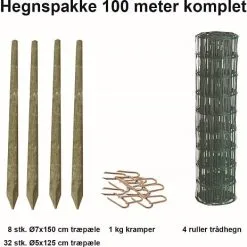 HORTUS Luksus Havehegnspakke - 100 Meter Grønt