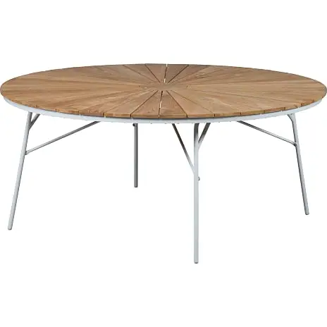 Andre Mærker Kerteminde Ø170 Havemøbelsæt Med 6 Stole - Teak/hvid - Billede 3