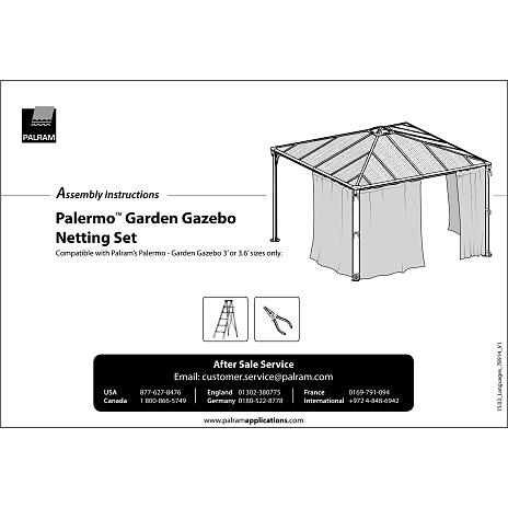 Canopia By Palram Myggenet Til Palermo 3000/3600 Grå - Billede 2