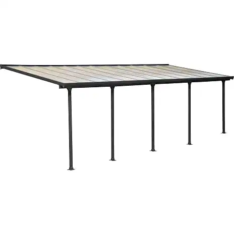 Canopia By Palram Palram - Canopia Feria Terrasseoverdækning Sampak 21,6 M2 - Antracitgrå