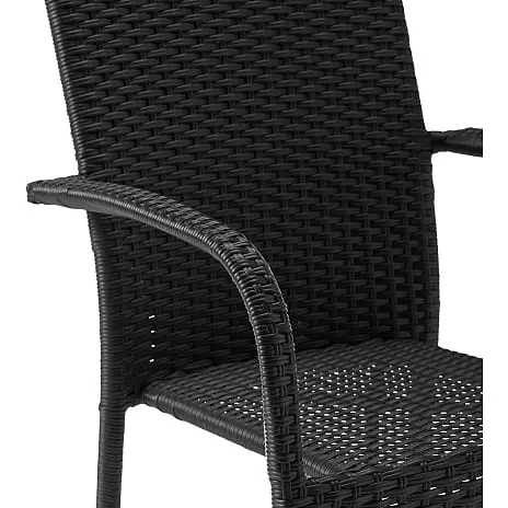 Andre Mærker New Haven Havebord Med 6 York Stole - Sort - Billede 4