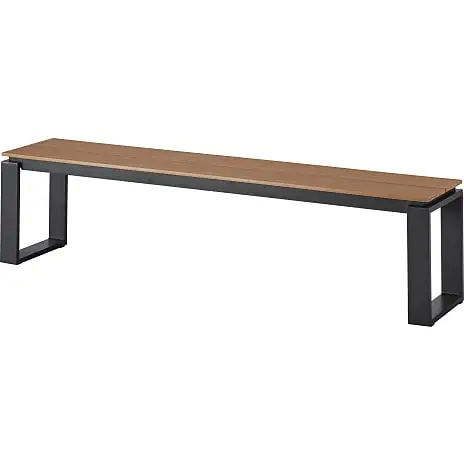 Andre Mærker Melville Havebænk 180 X 36 Cm - Sort/teaklook