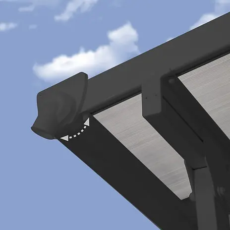 Canopia By Palram Palram - Canopia Feria 4 X 6,06 M - Antracitgrå - Billede 3