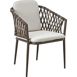 Andre Mærker Mijas Havestol Med Hynde - Mocca Stel