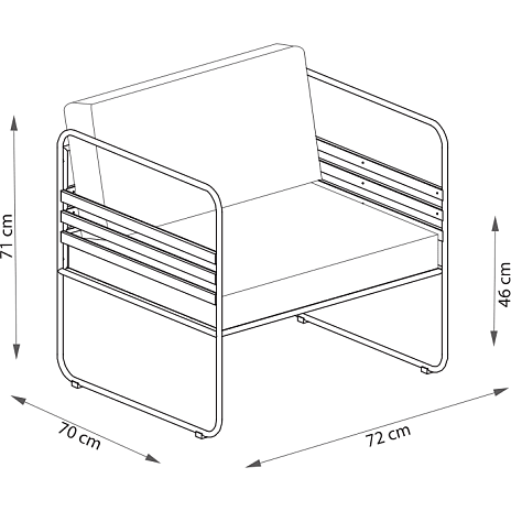 Andre Mærker Barrax 2 Stk. Loungestol Af Akacietræ - Billede 2