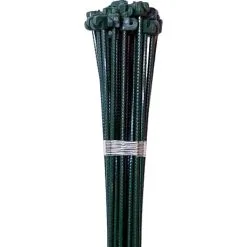 HORTUS Tentorpæl Grøn Med Grå Isolator Ø8x1100mm.- 25 Stk.