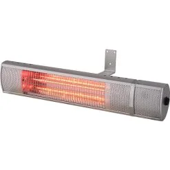 HORTUS Terrassevarmer Vægmodel Med Remote - Sølv