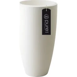 Elho Pure Soft Rund Høj Krukke - Hvid