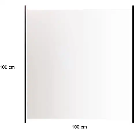 Nordic Glashegn Til Alu Stolper H: 100 X B: 100 Cm Klar Glas - Billede 2