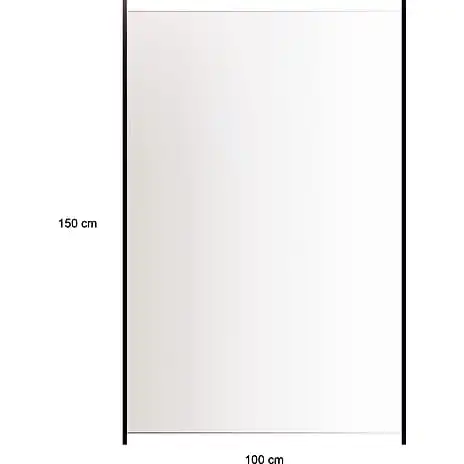 Nordic Glashegn Til Alu Stolper H: 150 X B: 100 Cm Klar Glas - Billede 2